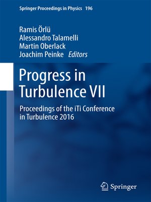 cover image of Progress in Turbulence VII